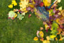 Raking leaves